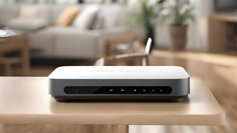 4g for home internet - router in living room