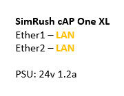 SimRush cAP One XL - QuickStart Guide