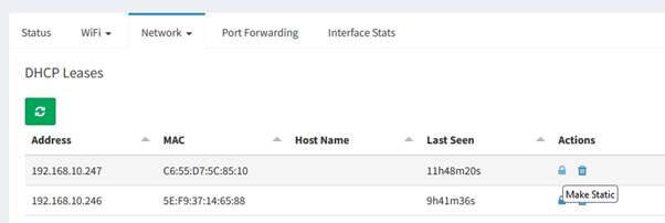 SPanel V1.0 - Static IP